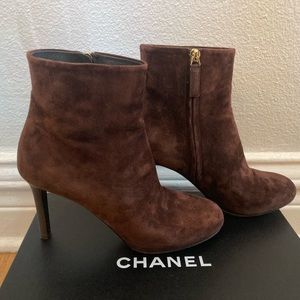 Chanel Suede Short Boots